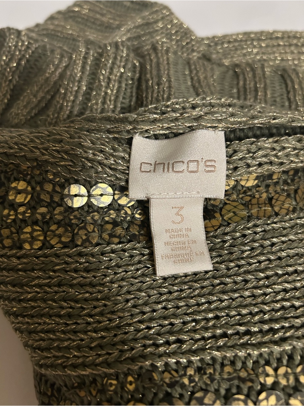 Chico’s size 3 women’s sweater - Picture 4 of 4